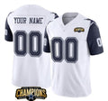 Custom D.Cowboys Active Player White Navy 2023 F.U.S.E. NFC East Champions Patch Stitched Football American Jersey