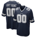 Custom D.Cowboys Navy Game Stitched Football American Jersey