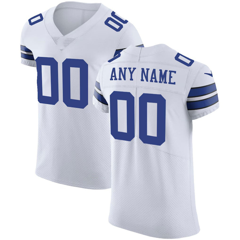 Custom D.Cowboys White Vapor Untouchable Elite Stitched Football American Jersey