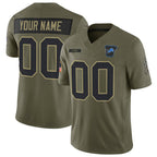 Custom D.Lions Active Player Olive 2025 F.U.S.E. Salute to Service Limited Stitched Football American Jersey