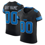 Custom D.Lions Black Alternate Vapor F.U.S.E. Elite Stitched Football American Jersey