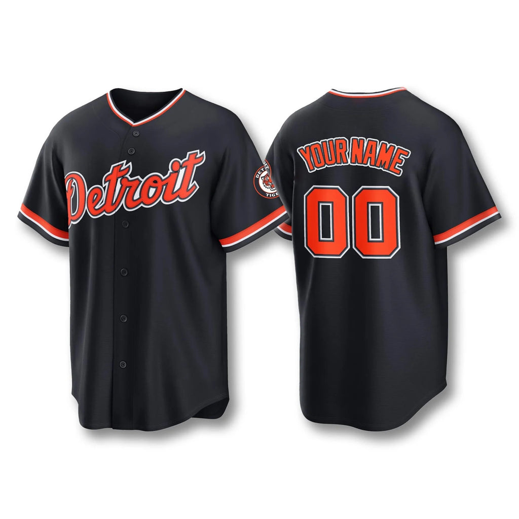 Custom Detroit Tigers 2026 Alternate Jersey Navy Tigers Merch Gifts For Baseball Fans