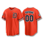 Custom Detroit Tigers 2026 Alternate Jersey Orange Tigers Merch Gifts For Baseball Fans