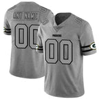 Custom GB.Packers 2019 Gray Gridiron Gray Vapor Untouchable Limited Stitched Football American Jersey