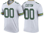 Custom GB.Packers White Color Rush Legend Limited Stitched Football American Jersey
