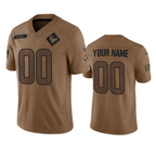 Custom Houston Texans Active Player 2023 Brown Salute To Service Limited Stitched Football Jersey