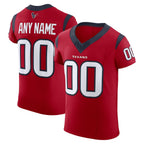 Custom H.Texans Red Alternate Vapor F.U.S.E. Elite Jersey 2