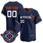 Custom Houston Astros Active Player Navy 2025 City Connect Limited Stitched Baseball Jersey