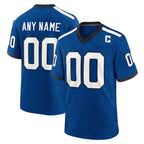 Custom IN.Colts Indiana Nights Blue Alternate Game Football Stitched Jersey