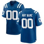 Custom IN.Colts Royal Game Football Stitched Jersey