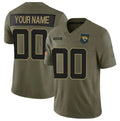 Custom J.Jaguars Active Player Olive 2025 F.U.S.E. Salute to Service Limited Stitched Football Jersey MAROU
