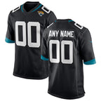 Custom J.Jaguars Black Game Football Jersey MAROU