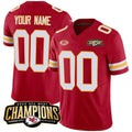 Custom KC.Chiefs Active Player Red 2023 F.U.S.E. AFC West Champions With NKH Patch Vapor Untouchable Limited Stitched Football Jersey MAROU