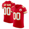 Custom KC.Chiefs Red Vapor F.U.S.E. Elite Football Jersey MAROU