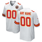 Custom KC.Chiefs White Game Football Jersey MAROU