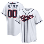 Custom Korea Baseball 2026 World Baseball Classic Home Pick-A-Player Jersey - White