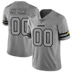 Custom LA.Chargers 2019 Gray Gridiron Gray Vapor Untouchable Limited Football Jersey Marou