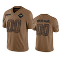 Custom LA.Chargers  2023 Brown Salute To Service Limited Stitched Football Jersey Marou