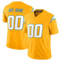 Custom LA.Chargers  Gold 2025 F.U.S.E. Alternate Vapor Limited Stitched Football Jersey Marou