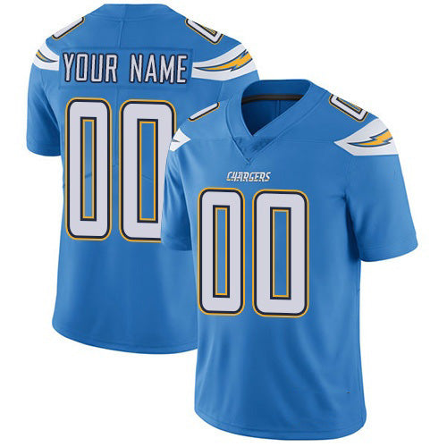 Custom LA.Chargers Alternate Electric Blue Vapor Untouchable Limited Football Jersey Marou
