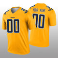 Custom LA.Chargers Gold Inverted Legend Football Jersey Marou