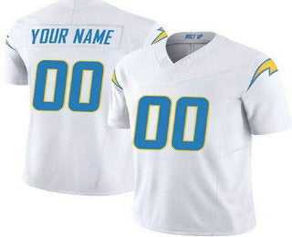 Custom LA.Chargers Limited White F.U.S.E. Vapor Football Jersey Marou