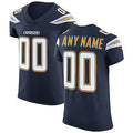 Custom LA.Chargers Navy Vapor Untouchable Elite Stitched Football Jersey Marou