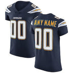 Custom LA.Chargers Navy Vapor Untouchable Elite Stitched Football Jersey Marou