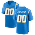Custom LA.Chargers Powder Blue Game Football Jersey Marou