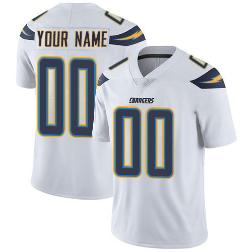 Custom LA.Chargers Road White Vapor Untouchable Limited Football Jersey Marou