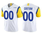 Custom LA.Rams  2021 White Vapor Untouchable Limited Alternate Stitched Football Jersey Marou