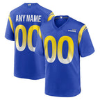 Custom LA.Rams Royal Game Football Jersey Marou