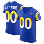 Custom LA.Rams Royal Vapor F.U.S.E. Elite Football Jersey Marou