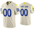 Custom LA.Rams Vapor Bone Stitched Limited Football Jersey Marou