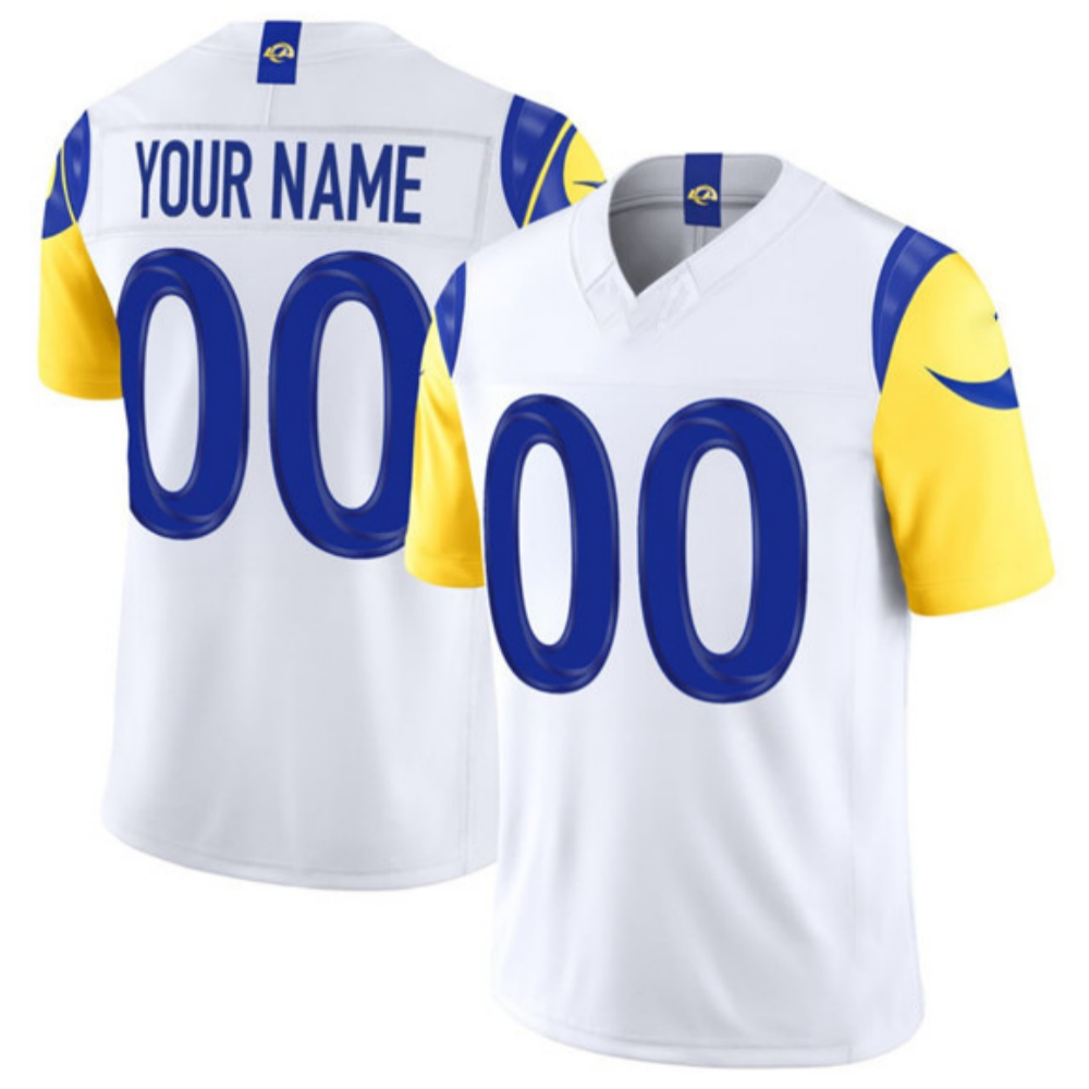 Custom LA.Rams White 2026 Vapor F.U.S.E. Limited Football Stitched Jersey