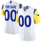 Custom LA.Rams White 2026 Vapor F.U.S.E. Limited Football Stitched Jersey