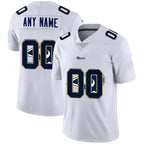 Custom LA.Rams White Team Big Logo Vapor Untouchable Limited Football Jersey Marou