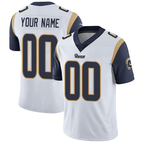 Custom LA.Rams White Vapor Untouchable Player Limited Football Jersey Marou