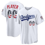 Custom Los Angeles Dodgers 2026 All-Star Edition Stars & Stripes White Stadium Pick-A-Player Baseball Jersey