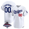 Custom Los Angeles Dodgers ACTIVE PLAYER White 2024 World Series Champions Home Limited Stitched Baseball Jersey