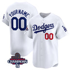 Custom Los Angeles Dodgers ACTIVE PLAYER White 2024 World Series Champions Home Limited Stitched Baseball Jersey