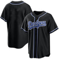 Custom Los Angeles Dodgers Black Fashion Cool Base Stitched Baseball Jersey