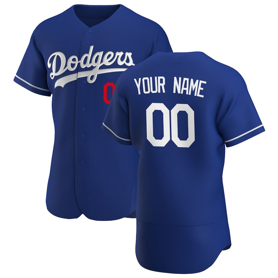 Custom Los Angeles Dodgers Royal Alternate 2020 Authentic Player Baseball Jersey