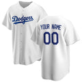 Custom Los Angeles Dodgers White Home Replica Baseball Jersey