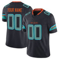 Custom M.Dolphins  Black 2025 F.U.S.E. ¡°Rivalries¡± Vapor Limited Stitched Football Jersey Marou
