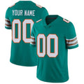 Custom M.Dolphins Alternate Aqua Green Stitched Vapor Untouchable Limited Football Jersey Marou