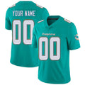 Custom M.Dolphins Home Aqua Green Stitched Vapor Untouchable Limited Football Jersey Marou