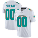 Custom M.Dolphins Road White Stitched Vapor Untouchable Limited Football Jersey Marou