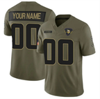 Custom MN.Vikings Olive 2025 F.U.S.E. Salute to Service Limited Stitched Football Jersey