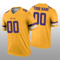 Custom MN.Vikings Gold F.U.S.E. Vapor Limited Stitched Football Jersey